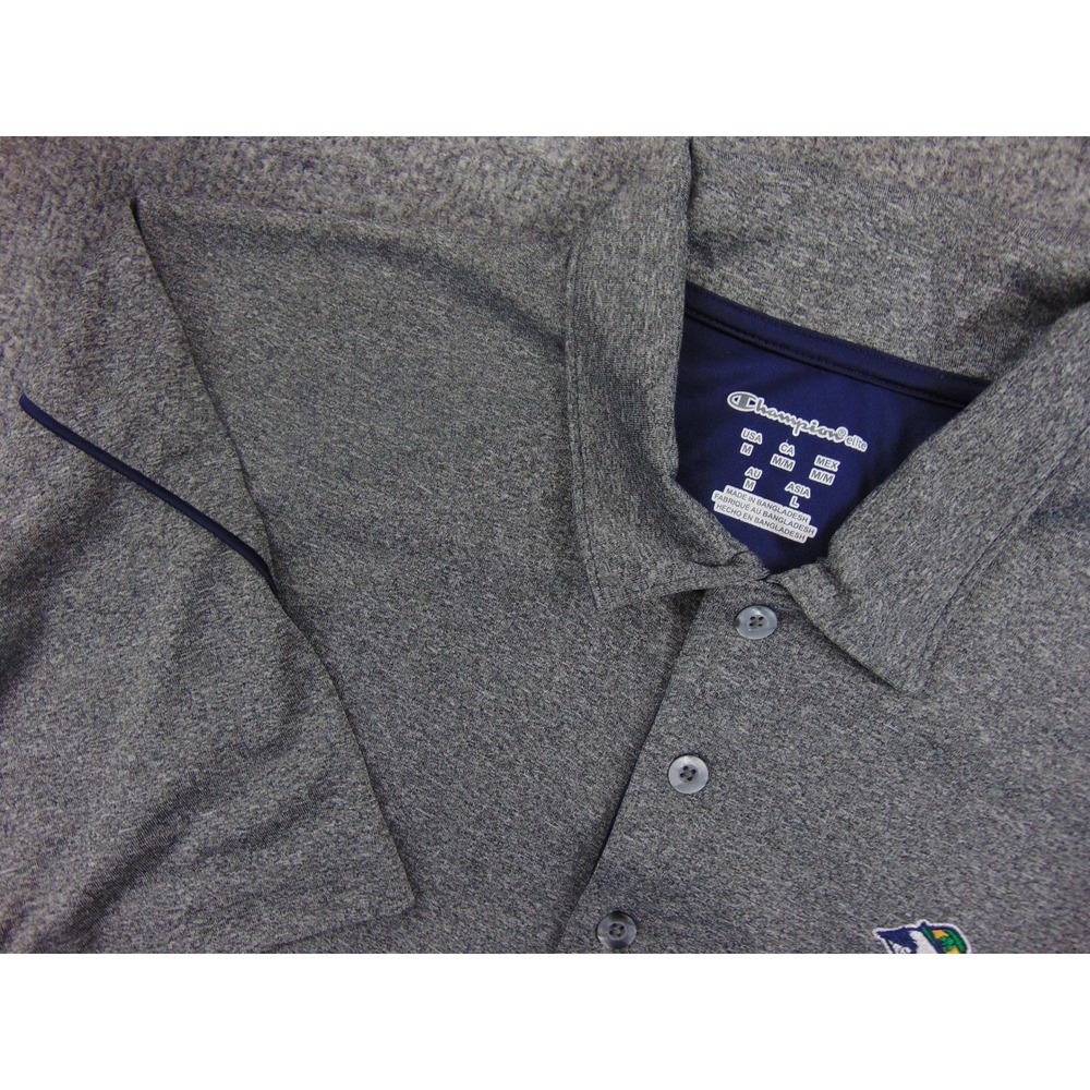Notre Dame Polo‎ Shirt Mens Medium Champion Elite Gray Heather Short Sleeve Golf